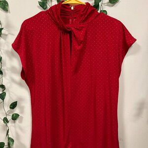 Red & Gold MK blouse
